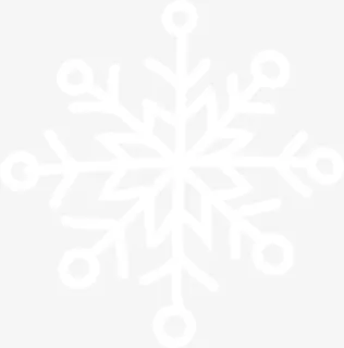 唯美白色雪花免抠