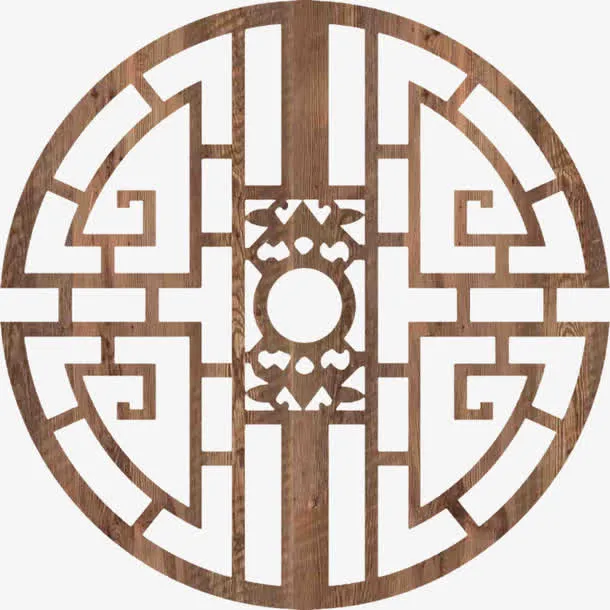 木头的屏风免抠