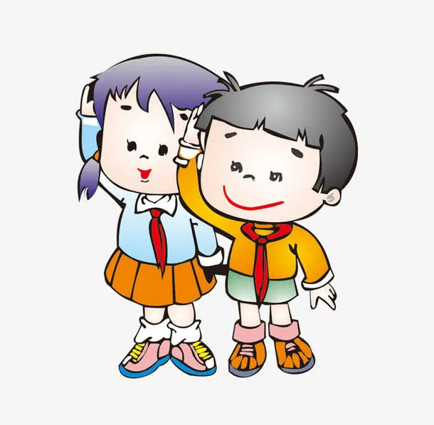 敬礼的学生免抠