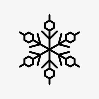 六角雪花符号图标免抠