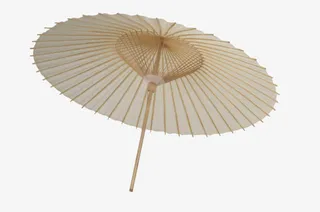 粉红色的花折伞免抠