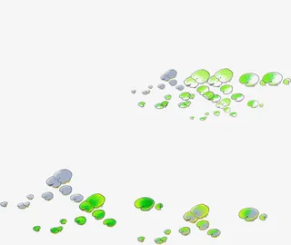 卡通绿叶荷叶图片免抠