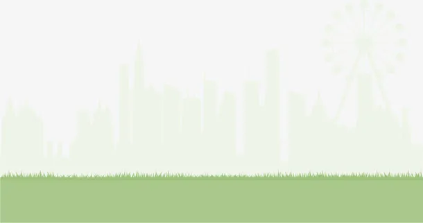 绿色扁平游乐场背景