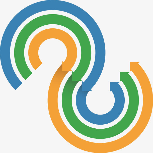 曲线箭头矢量免抠