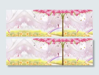 淘宝卡通背景模版高清