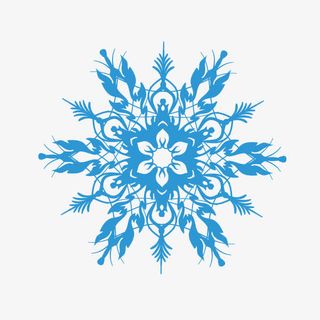 花纹底纹 雪花 装饰图案 淡蓝色免抠