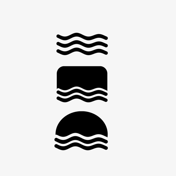 防滑波浪线小图标免抠图标元素