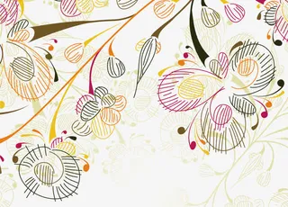 矢量花纹底纹免抠