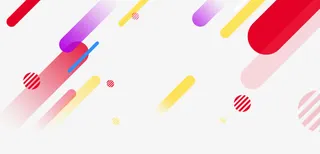 多彩圆点运动漂浮免抠