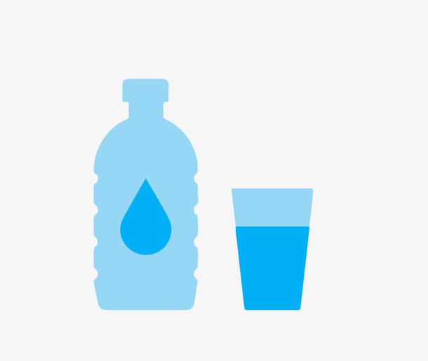 矿泉水瓶矢量图免抠