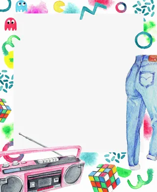 可爱创意边框手绘免抠