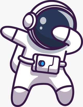 可爱装饰太空宇航员免抠
