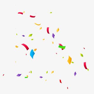 小清新多彩缤纷装饰图案免抠