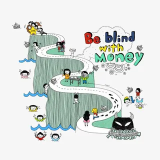 卡通蜿蜒山路免抠