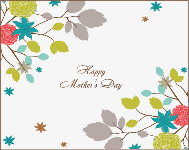 矢量花枝素材免抠