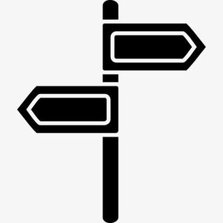 两个相反的箭头在极图标免抠