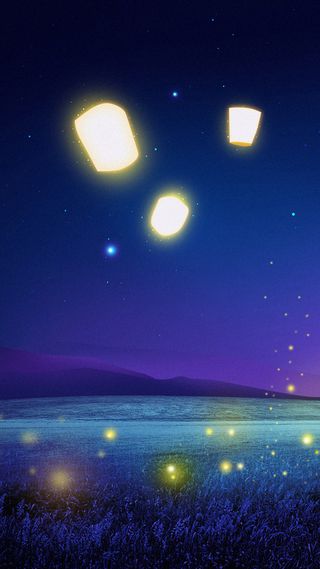 孔明灯H5背景高清