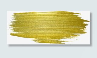 金色涂料水彩免抠