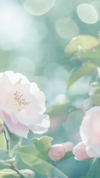 简约春天花朵手机端H5背景高清