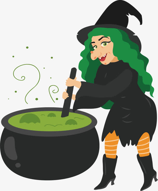 魔法女巫药水免抠