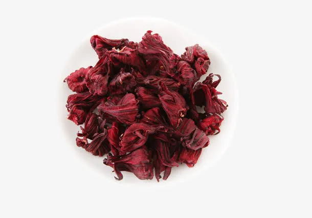 一碟洛神花图片素材免抠
