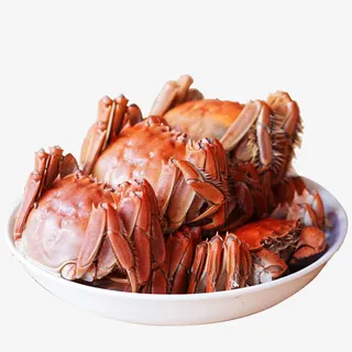 一盘大闸蟹免抠素材免抠