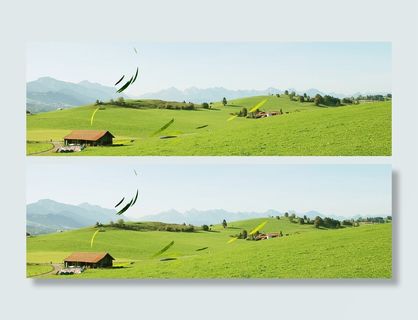 清新草原文艺背景高清