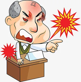 火冒三丈的卡通人物免抠