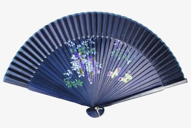 中式折扇免抠