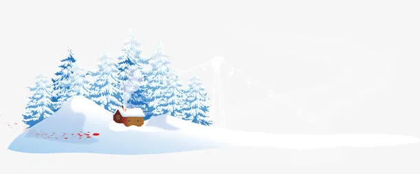 雪地雪天冰雪乐园素材免抠