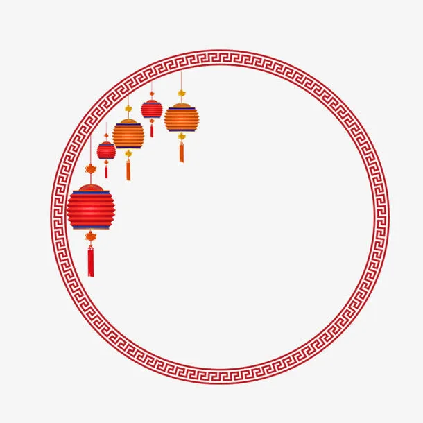 古典灯笼框免抠