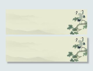 简约水墨中国风海报banner高清