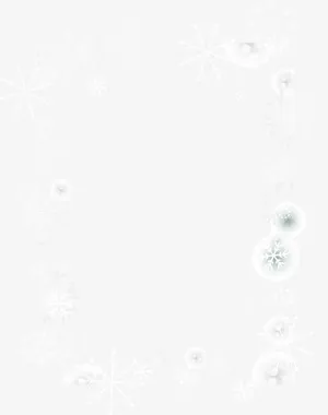 冬季白色雪花边框免抠