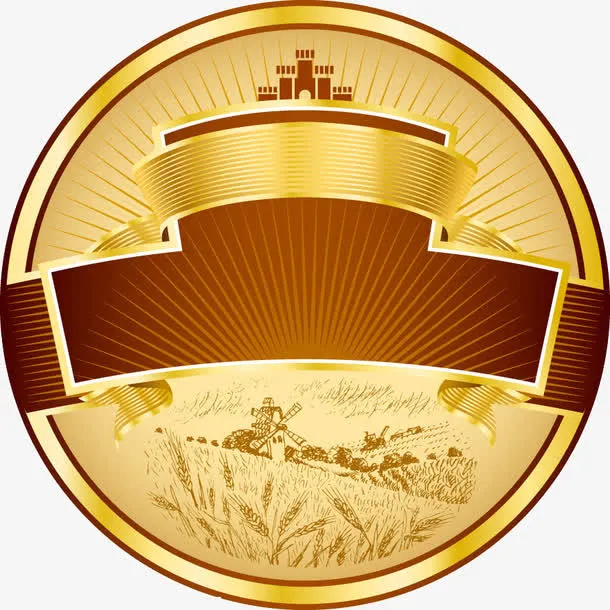 秋天丰收标签矢量图免抠