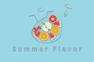 夏天乐趣透明感免抠