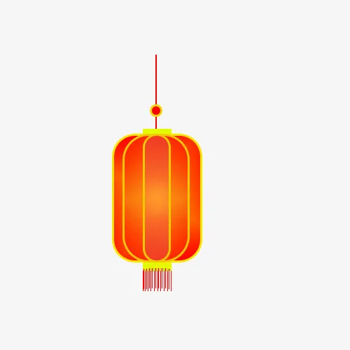 灯笼映照喜悦，春联贴满希望免抠