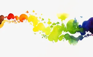 中国风水墨手绘免抠