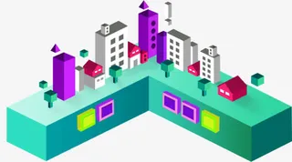 立体建筑楼房免抠