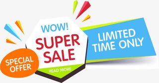 精美特价促销标签矢量图免抠