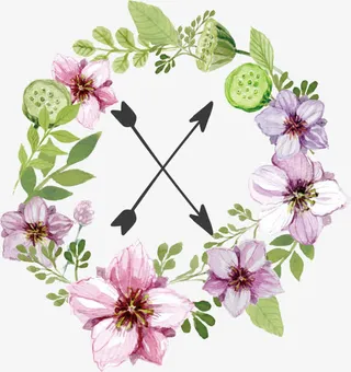 花卉边框矢量图免抠