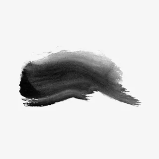 黑色水墨画免抠