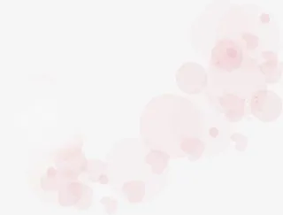 爱心圆形粉色效果免抠