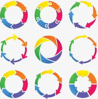 彩色逻辑图免抠