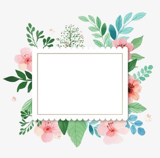 手绘花朵装饰扁平肌理风插画免抠