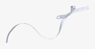 漂浮白色丝带免抠