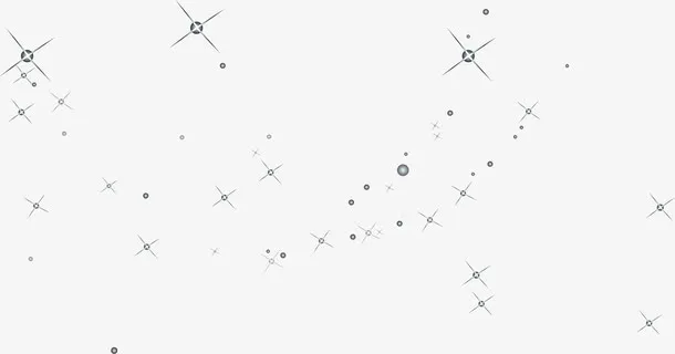 炫丽星光手绘创意免抠