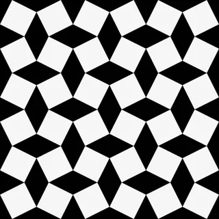 黑色规则菱形底纹免抠