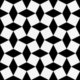 黑色规则菱形底纹免抠