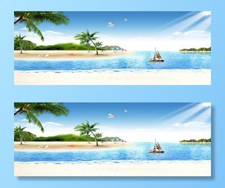 海边沙滩背景高清另类其他背景