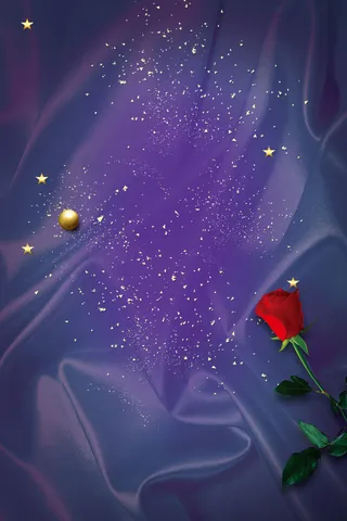 情人节蓝色渐变质感化妆品丝绸背景高清